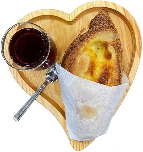 Miniatura 6 de OZWOON - Plato de madera con forma de corazón para aperitivos, regalo ideal y para ocasiones especiales, idea para centro de mesa de queso, como