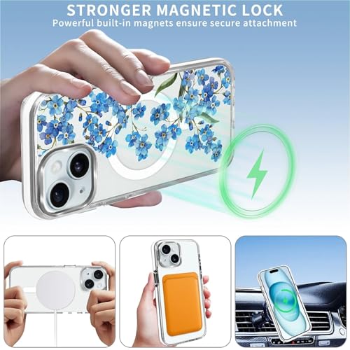 Coque pour iPhone 15 compatible avec MagSafe transparente et antichoc - 4