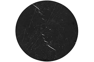 Nebula Nero Marquina Stone Lazy Susan: A Marvelous 22" Turntable for Dining Delights