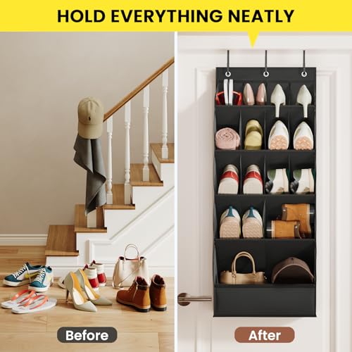 Save 32% on 15-Pocket Over-the-Door Shoe Organizer with Code ERFIWBGB