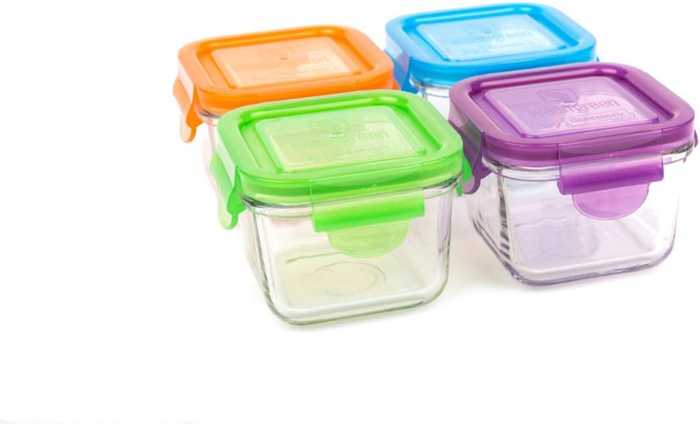 Wean Green 2-Pack Wean Bowls Glass Food Containers