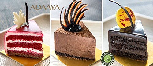 Disposable Areca Palm Dessert Quarter Plate 6" Square(Pack of 25s). 100% Natural, Eco-Friendly, Biodegradable, Naturally Compostable.Best Suited for Birthday party,Wedding,Camping, Catering
