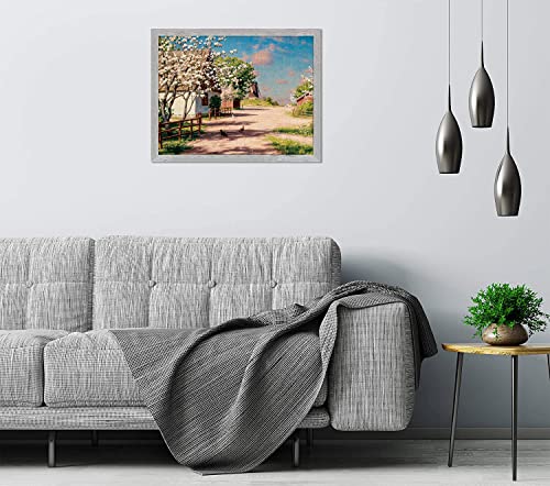 Golden State Art, 18X24 Picture Frame - Wide Molding - Wood Grain Rustic Style - Back Hangers For Wall Display - Great For Baby Pictures, Weddings, Portraits (Grey, 2 Pack) #TOP3