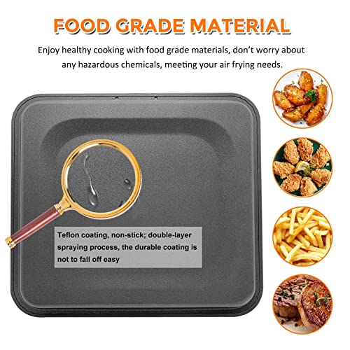 Gszn Air Fryer Drip Tray For Instant Vortex Pro, 2 Pcs Premium Nonstick Oil Drip Pan For Instant Vortex Plus Innsky Chefman Powerxl Air Fryers, Dishwasher Safe #TOP2