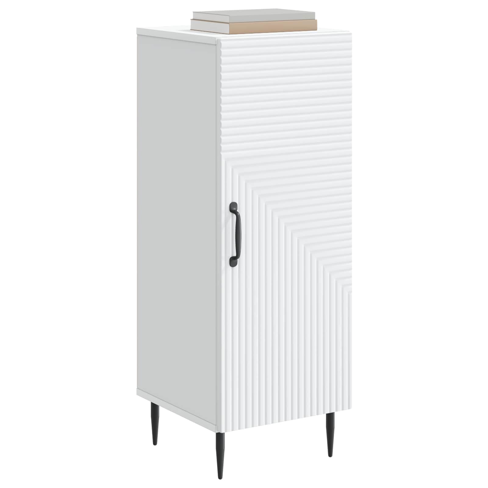 Credenza bianca, 33 x 34,5 x 89,5 cm, in legno