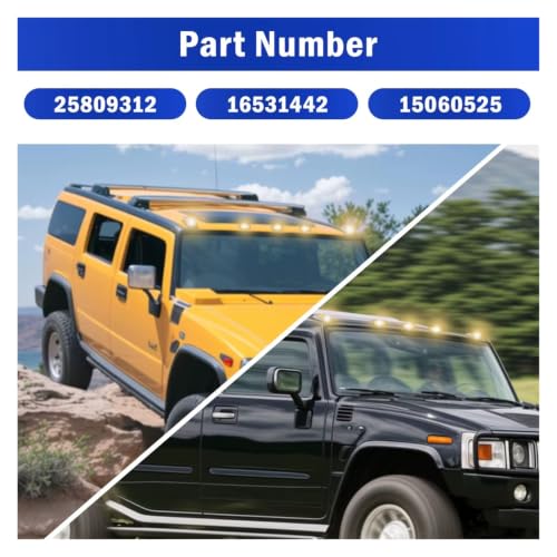 Luz trasera para Hummer H2 25809312 luces LED posición techo 5