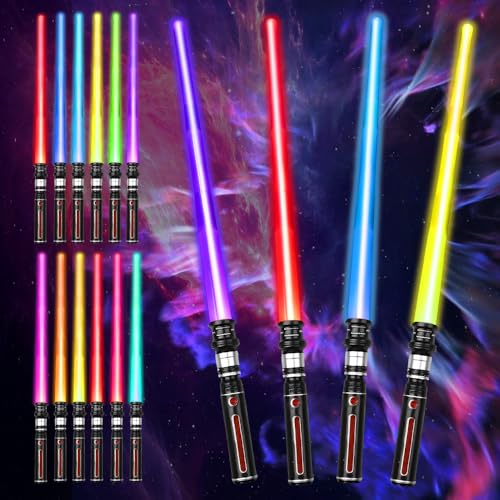 ADDLIVE 4 Pezzi Spade Laser, 12 Colori Modificabili con Luci