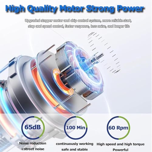 Viscosímetro rotativo digital, 100.000 MPa.s, probador de viscosidad de laboratorio con 4 rotores de acero inoxidable, carrera de 150 mm, temporizador de 100 minutos para grasa, pintura, adhesivos