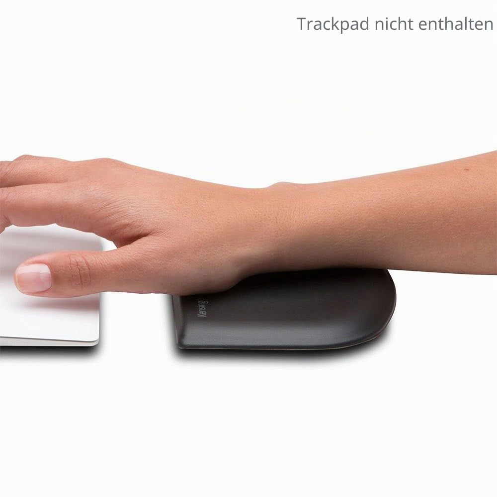 Kensington ErgoSoft Handgelenkauflage für Slim Mouse/Trackpad, schwarz (K52803WW) | Ergonomische Gel-Dämpfung, passend für schlanke Mäuse und Trackpads, erleichtert die Belastung des Handgelenks