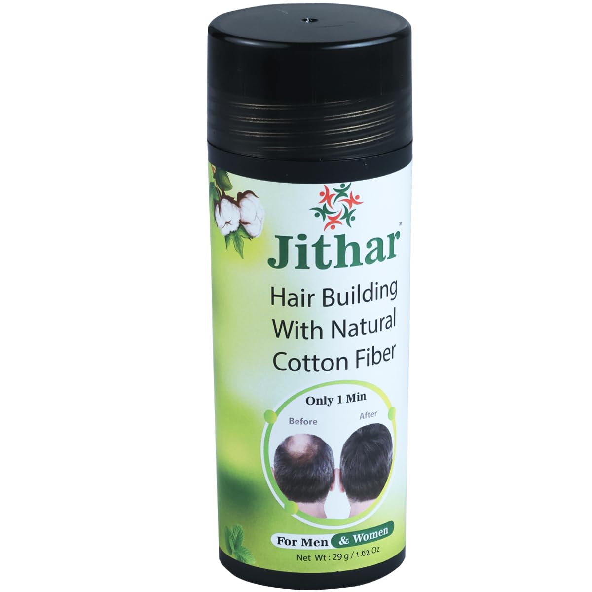 Jithar Hair Building With Natural Cotton Fiber - Light Brown- Pack of 1_ 29 g Hair loss Concealer for Men and Women, Instant Hair Thickener for thinning hair.-image-7