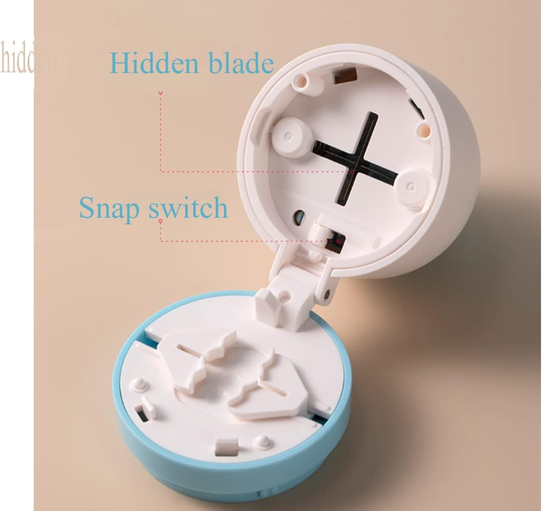 Pill Cutter, 1/4 Divider, 1/2 Divider Sturdy Tablet Cutter, Hidden Blade, Ideal for Cutting Vitamins, Tablets (Blue)