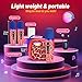 Mini Karaoke Machine for Kids,5 Voice Effects - Portable Bluetooth Speaker with 2 Wireless Mics LED Lights for Boys Girls Ages 3-12| Kids Karaoke Machine Birthday Gift Toy for Singing,Party & Play