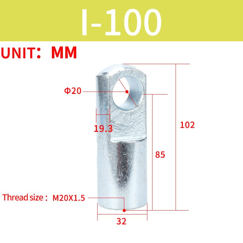 Image of Internal Thread to MAL Adapter for SC Cylinder I Series, Pneumatic Conversion Fitting (I-100)