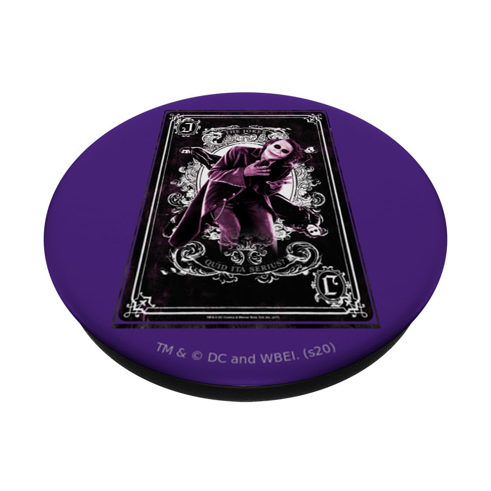 The Dark Knight Joker Quid Ita Serius PopSockets Swappable PopGrip, Black - Image 2