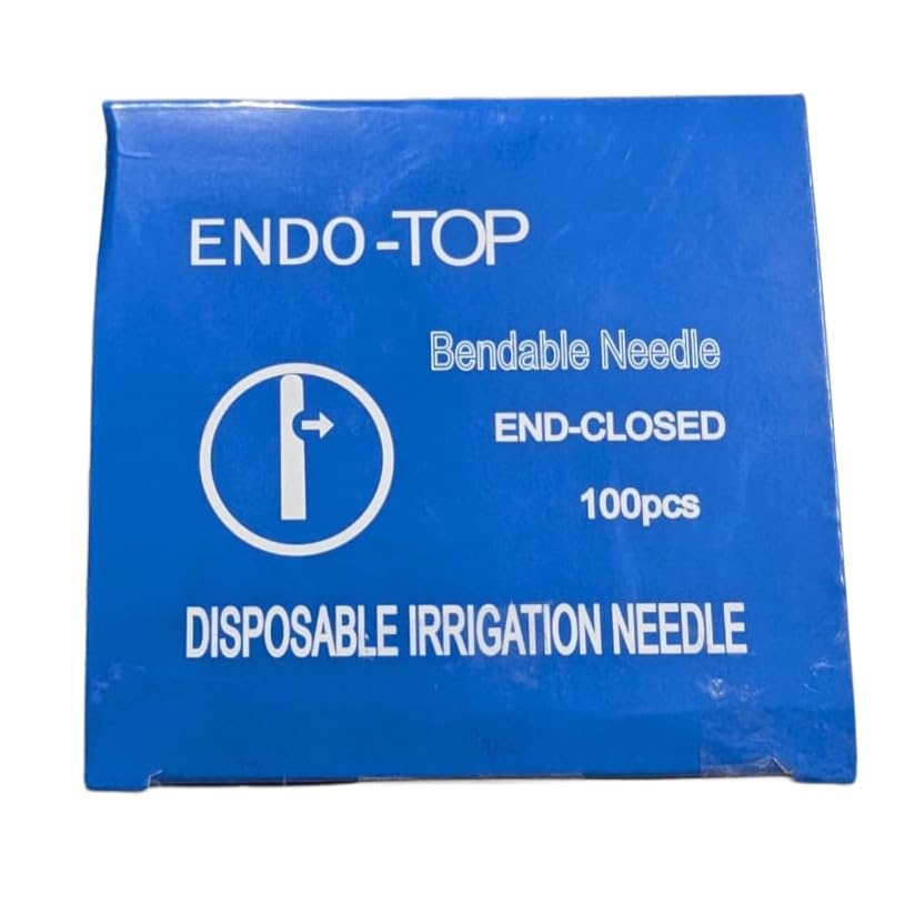 Dental Endo Top Disposable Irrigation Needle Double Vent Yellow 30G (Pkt of 100)-image-36