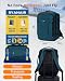 Imagen de ECOHUB Mochila de Viaje Cabina Avion 40x30x20 Ryanair Con 13 Compartimentos Para Mujer y Hombre