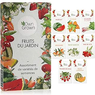 OwnGrown kit de graines fruitières, 8 variétés à semer
