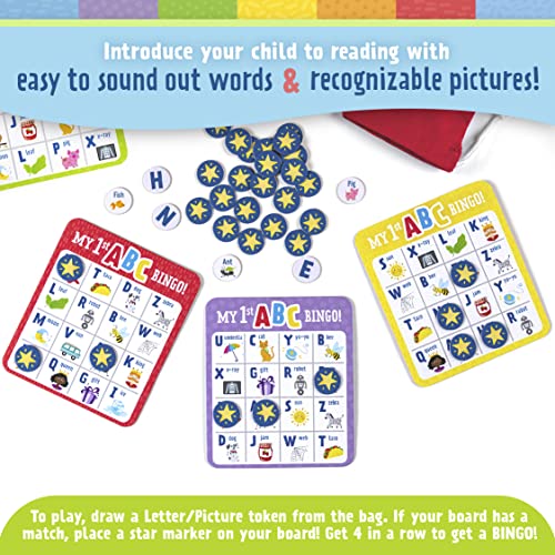 My First ABC Bingo Game, juego educativo de mesa para niños 4-8 años miniatura 3