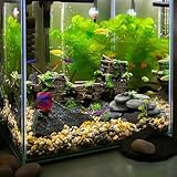 Aquarium Decoration,Mengger Aquarium Decoration Cave with Green Grass,Polyresin Landscape 23*13*8cm,Rock Cave Decoration,Resin Decoration,Suitable for Water Tanks Aquariums Small Fish Small Shrimp - Image 7