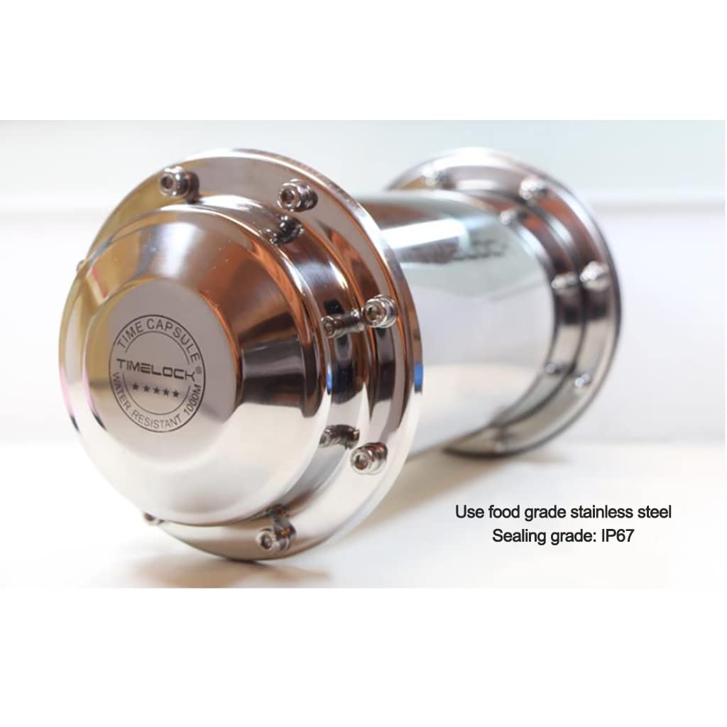 Amazon.co.jp: タイムカプセル ステンレススチール 防水容器，时间胶囊