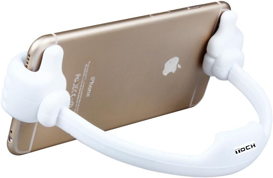 Toch TM Desk Stand for iPhone 4/5/5s/5c/6/6 plus Samsung HTC Nexus Tablet Tab Cartoon Mickey Palm Cellphone Holder Mount Stand White