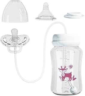 Bottles for Breastfeeding Leakproof Breastfeeding Supplies | Hands Free Bottle Feeder for Water Formula Cereal Home Travel Outdoor Camping Apartment