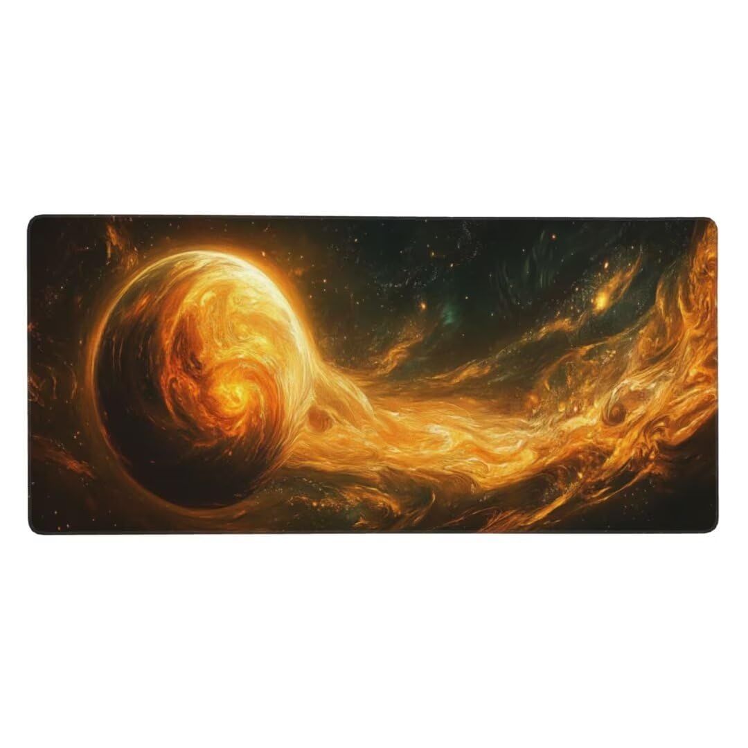 Fantazyjna podkładka pod mysz gwiaździsta noc podkładka pod mysz XXL 900 x 500 x 3 mm, wodoodporna podkładka pod mysz XXL podkładka pod mysz, antypoślizgowa podstawa, wysoka precyzja i szybkość dla