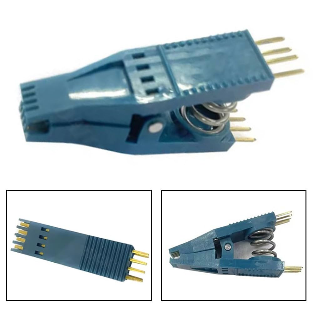 SOIC-8 Clip mit vergoldeten Kontakten und 2,54 mm Rastermaß für EEPROM-Programmierung, Tacho-Daten lesen/schreiben, für bios online blinken