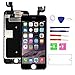 for iPhone 6S Screen Replacement (Black) with Front Camera, 3D Touch Screen Digitizer Frame for A1633, A1688, A1700 Full Assembly with Ear Speaker- Proximity Sensor-Repair Tool Kits-Screen Protector