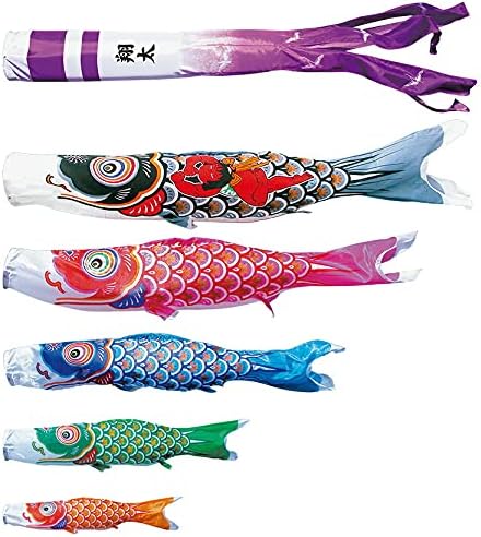 こいのぼり 徳永鯉 鯉のぼり 庭園用 4m8点スタンドセット 砂袋 金太郎大翔 ポリエステルシルキーブライト 家紋・名入れ可能 00