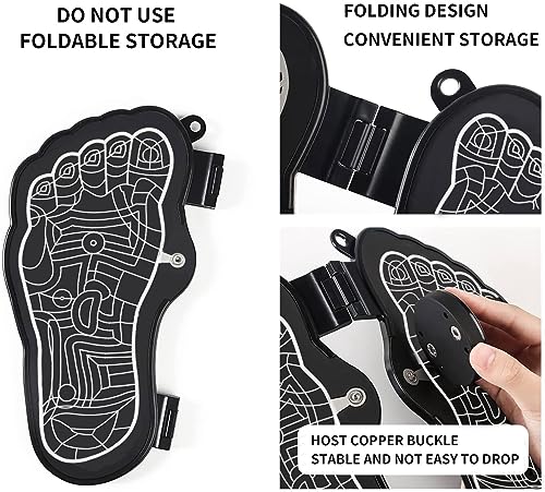 Folding Portable Electric Massage Mat,Reflexology Electronic Feet Massager for Pain and Circulation,EMS Foot Massager,ortable Leg Massage Machine with 8 Modes,USB Rechargeable - Image 6