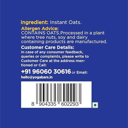 Image of Yogabar Instant Oats 1Kg | Premium, Ready to Cook, Gluten Free Oats with High Fibre, 100% Whole Grain, Non-GMO, 1Kg