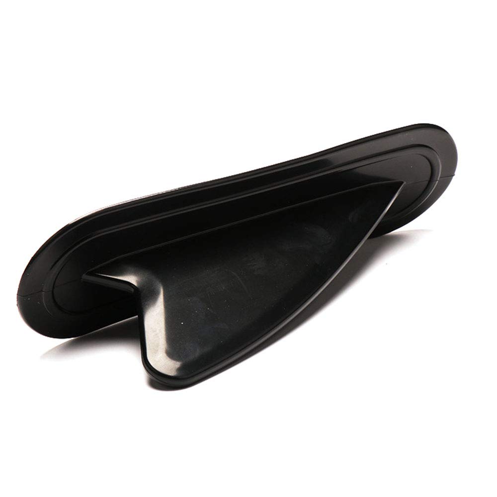 POFET Guida ausiliaria piccola pinna di coda di guida, pinna staccabile per canoa, barca, tavola da surf, kayak, barca gonfiabile, colore nero