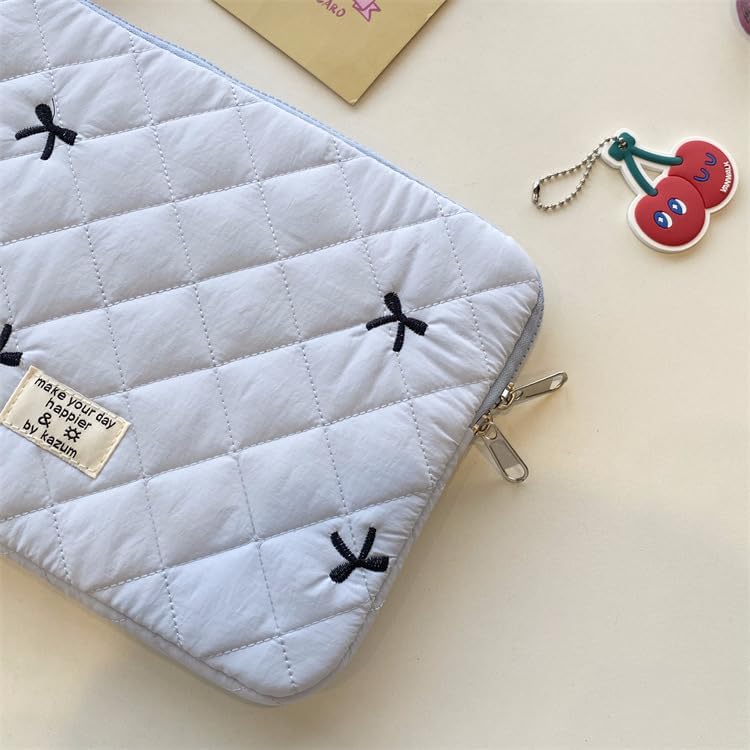 Cute Bow Graphic Carrying Laptop Bag Y2K Preppy Laptop Sleeve Case Bag Kawaii Pad Computer Protect Case Pouch (13-14 inch,White) - Image 7