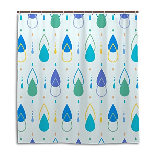 Rideau de douche imperméable pour éviter l'eau sur le sol de douche - 2