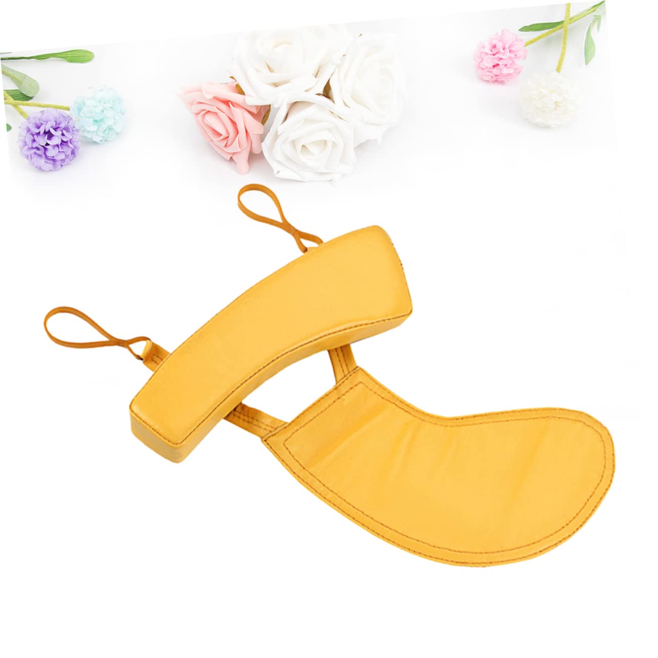 BESTonZON Repose-épaule pour Violon 4/4 en Peau D'agneau Jaune, Coussinet Ergonomique pour Soulager la Douleur, Accessoire Confortable pour Violon et Fiddle