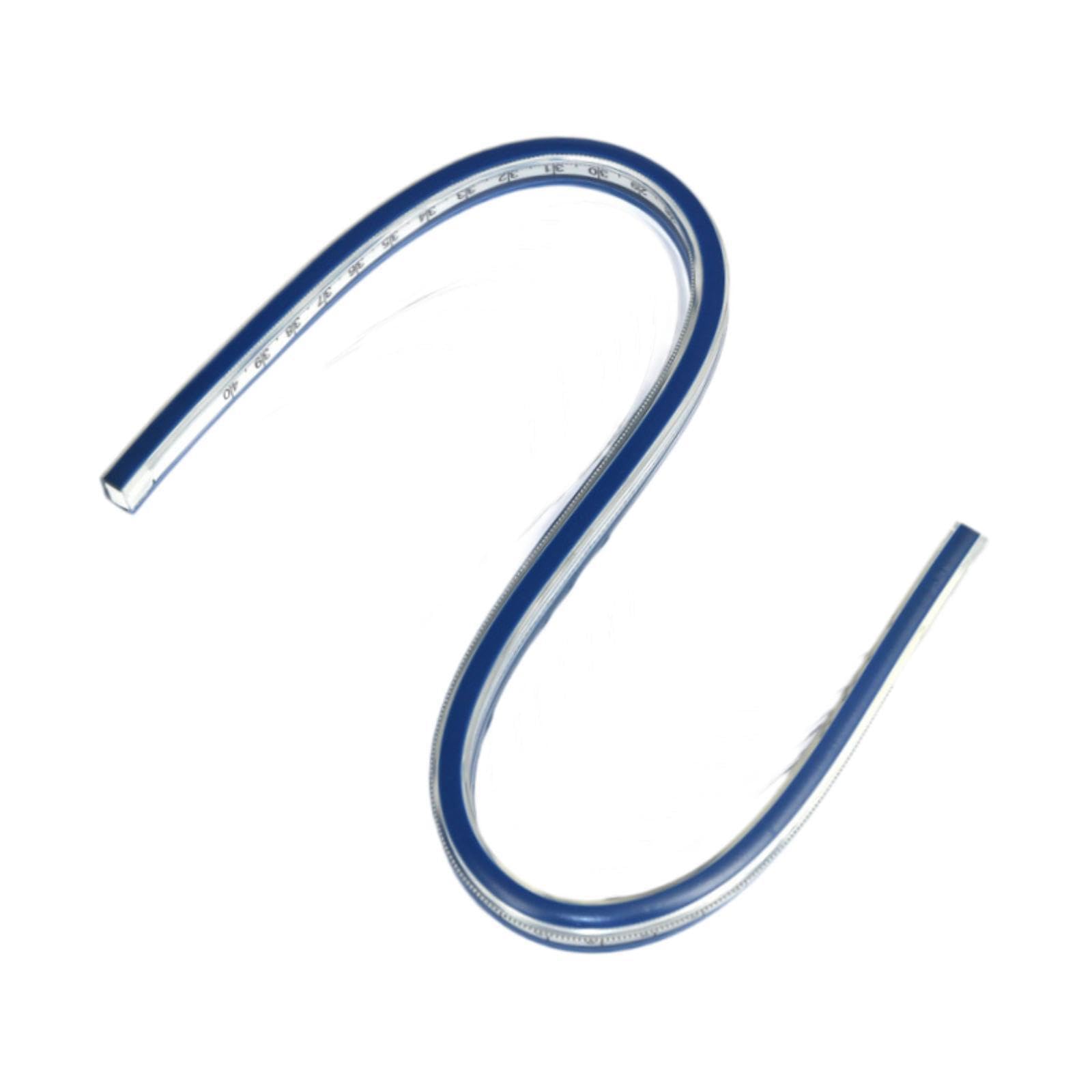 Righello curvo flessibile Righello divisore morbido per disegno di misurazione e strumento di disegno tecnico in vari progetti Strumento curvo flessibile, 100 centimetri
