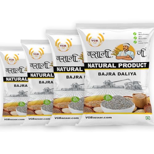 Image of Vasani G Bajra Dalia | Pearl Millet Porridge | Bulrush /Cattail | Bajri /Sajjalu /Sajje /Kambu | Whole Grain Daliya - 2 kg