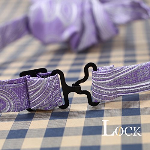 Epoint Erb1B01A Silk For Mens Ascot Purple Patterned Holiday Presents Idea Cravat Handmade #TOP2