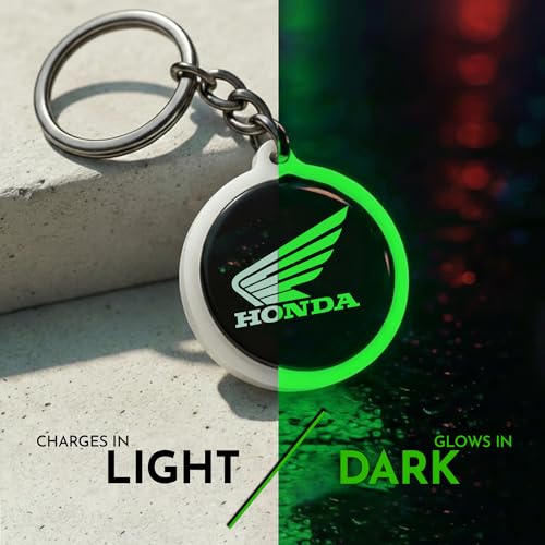Image of Mi Glow Store Glow in Dark Keychain for Bike Men | Gift for Man | Bike Accessories | Charges in Light Glows in Dark | Key chain for Bike