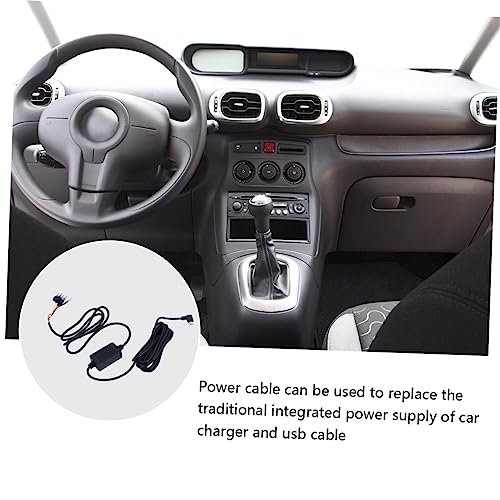 Cable de alimentación Mipcase para cámara de tablero con cargador de mechero PC duradero 6