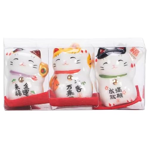 Gatinhos da Sorte Chines, Maneki Neko, Gato da Sorte, DT0318, O Gato da Sorte Japonês é Um Símbolo d