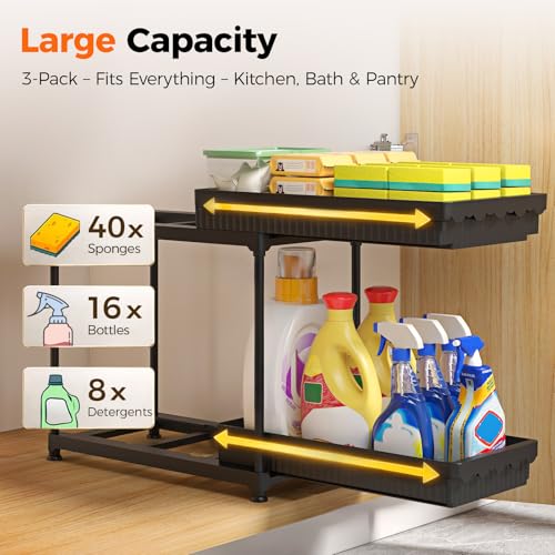 3-Pack-2-Tier-Under-Sink-Organizers-with-Sliding-Drawers-Multi-use-kitchen-bathroom-storage-128-inch-2-Tier-Sliding-cabinet-organizer-space-saving-sliding-drawer-design