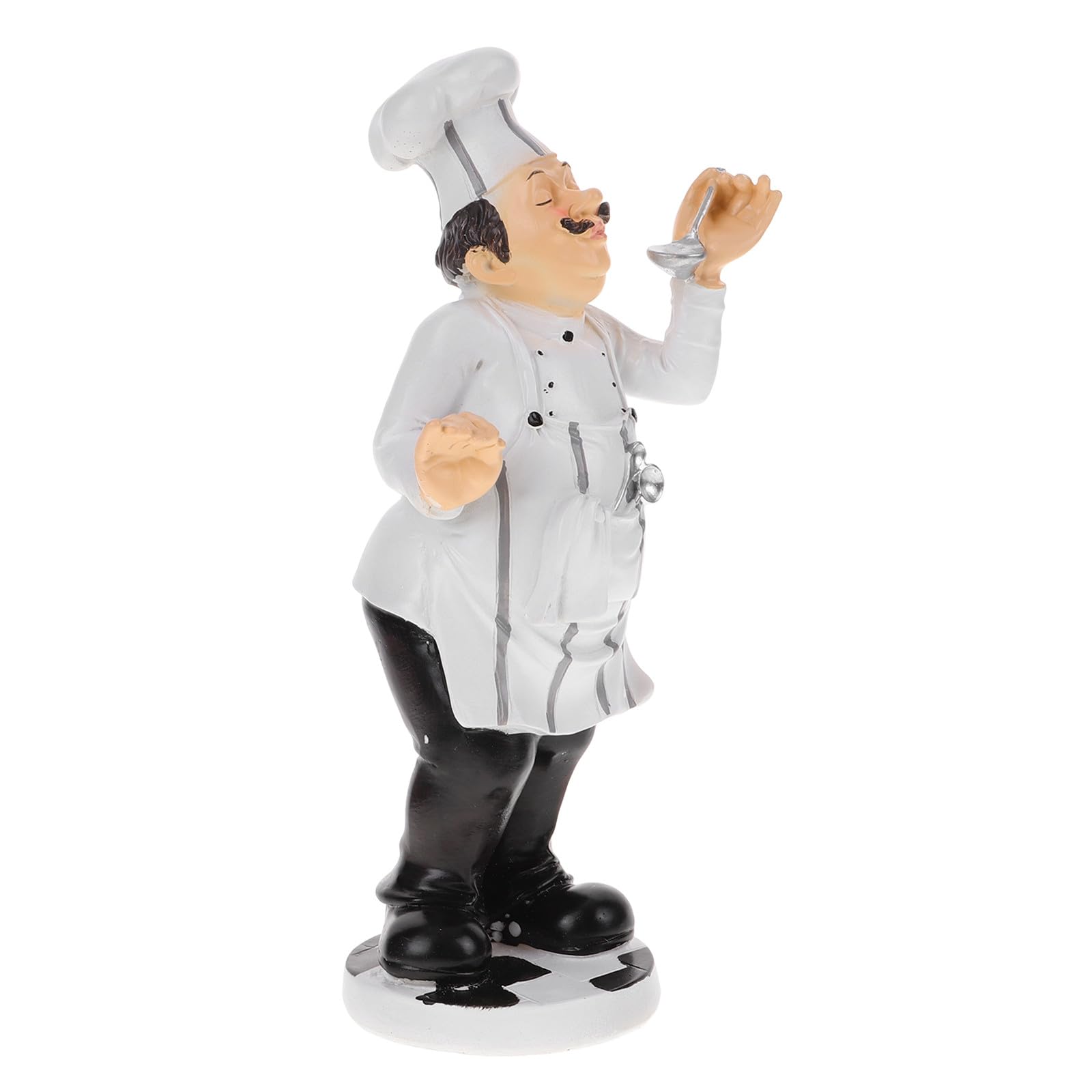 Figurine de chef en résine blanche pour embellir votre cuisine et salon