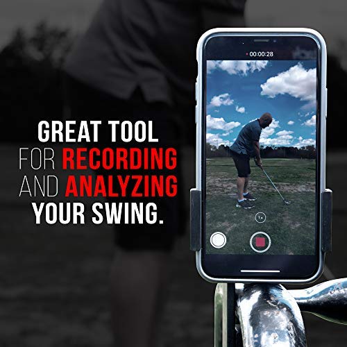 Enduro Golf Cart Mount for Phone and SkyCaddie SX400 - TACKFORM [Enduro Series] - Rock Solid All-Metal Holder for Phones and GPS up to 3.4" Wide. Industrial Spring Grip. - Thumbnail 4