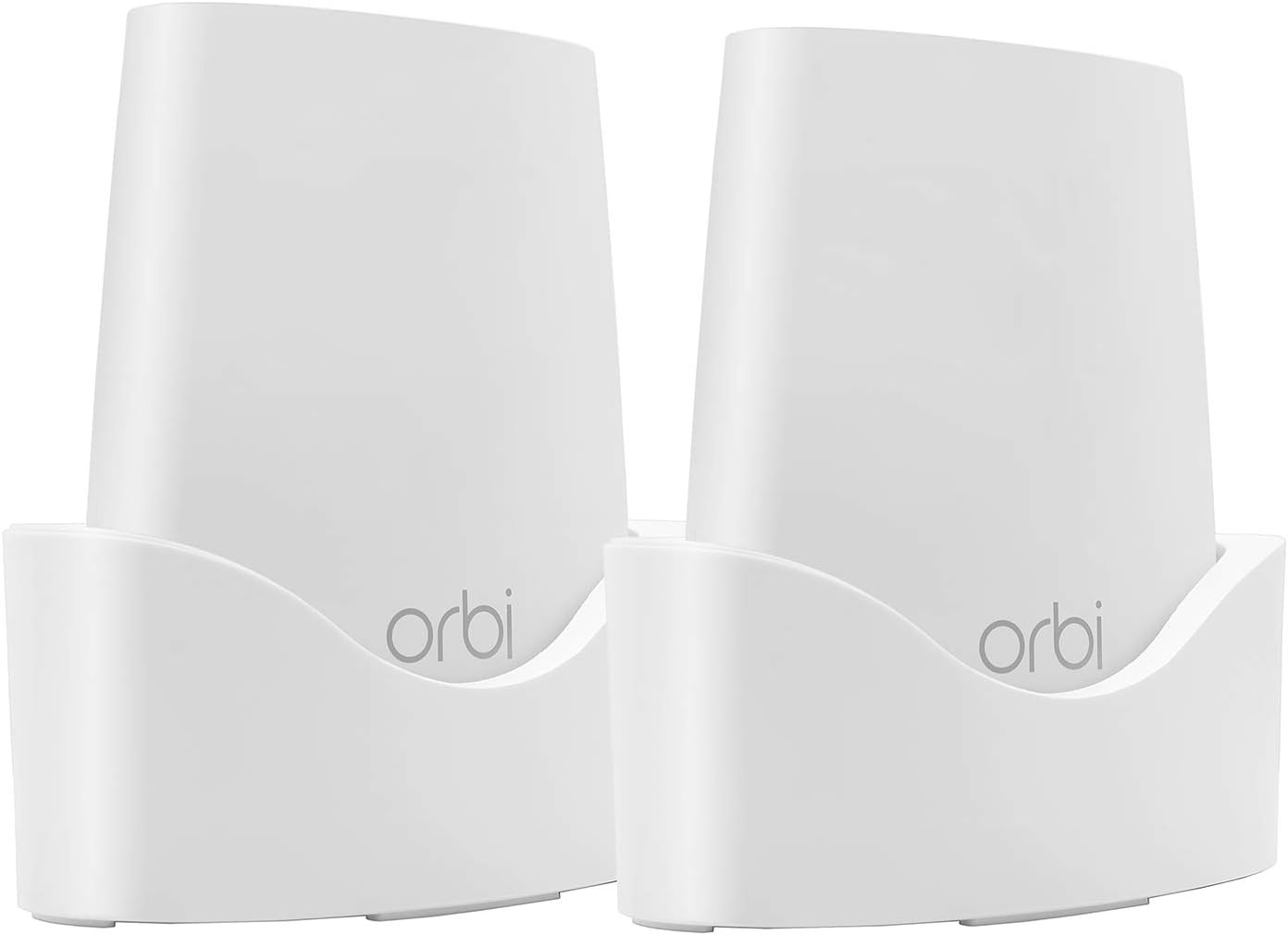 STANSTAR Wall Mount for NETGEAR ORBI AC2200(RBK23) Whole Home Mesh WiFi System,Sturdy Bracket Holder with Space Saving ORBI Router Wall Holder Without Messy Wires(2 Pack)