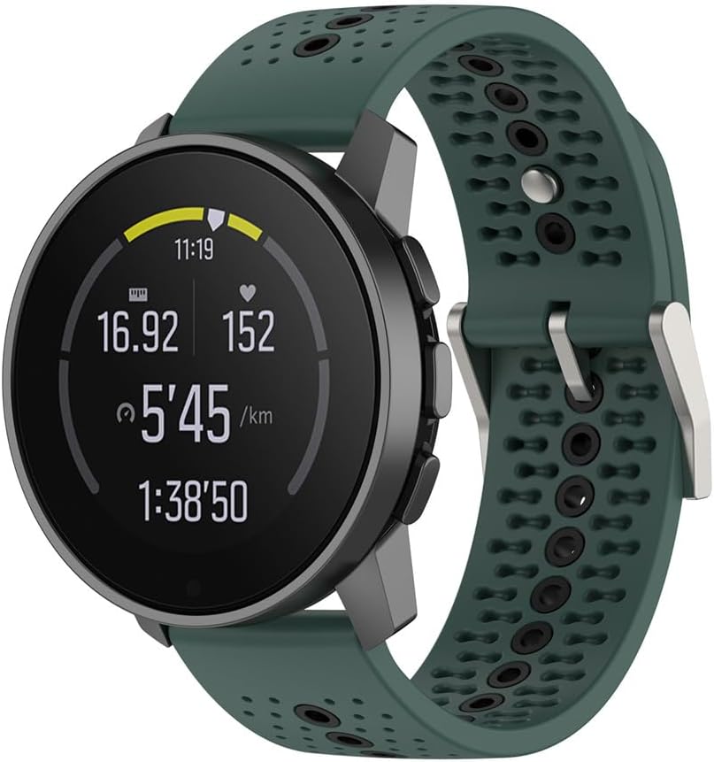 Strap Compatible with Suunto Race S/Vertical/9 Peak Pro/9 Peak/5 Peak/Garmin Venu 3/2, Soft Silicone Watch Band, Men Women Sport Replacement Strap Compatible with Suunto Race
