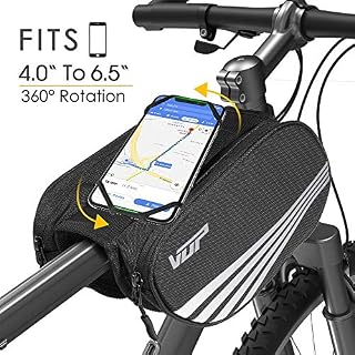VUP Bike Front Frame Bag, Universal Bicycle Motorcycle Handlebar Bag, Top Tube Bike