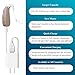 Banglijian Rechargeable Hearing Aid for Moderate to Severe Hearing Loss Ziv-206 for Seniors Adults with Noise Reduction Adaptive Feedback Cancellation-Two Types of Sound Tubes(One Unit)