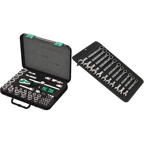 Wera 3/8-inch Ratchet Set (43 Pieces) and 6000 Joker Ratcheting Combination Wrench Set (11 Pieces)